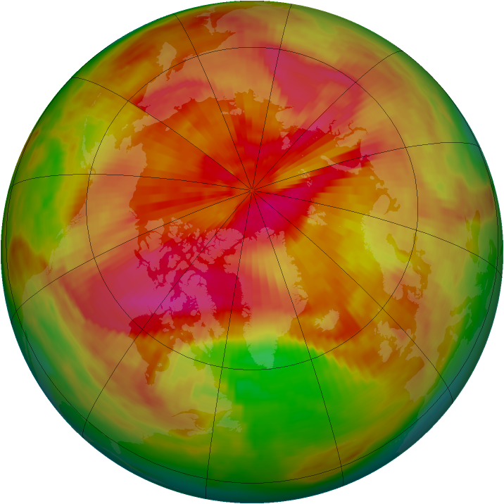 Arctic ozone map for 27 March 1979
